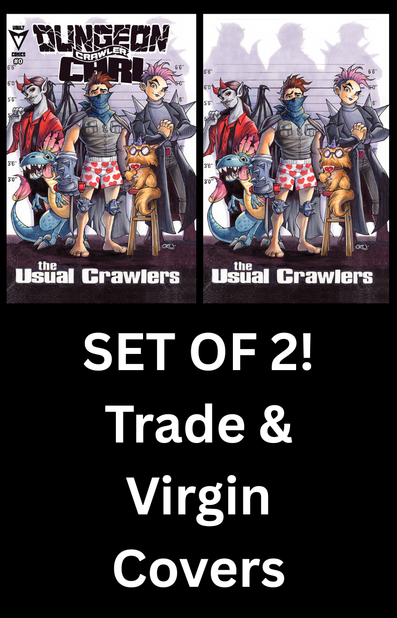 Dungeon Crawler Carl #0 Chrissie Zullo NYCC Exclusive "The Usual Crawlers" Homage Variant Covers