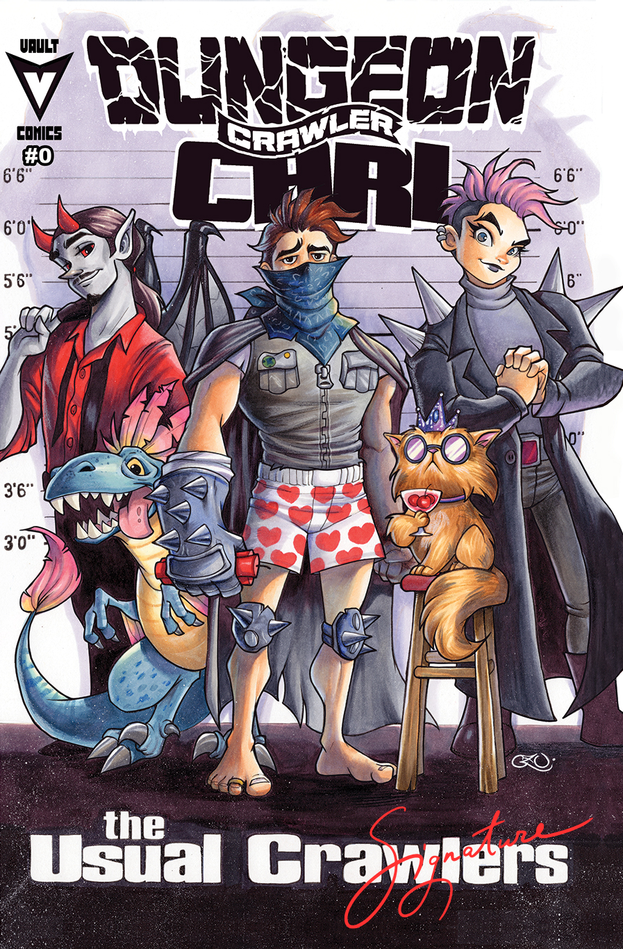 Dungeon Crawler Carl #0 Chrissie Zullo NYCC Exclusive "The Usual Crawlers" Homage Variant Covers