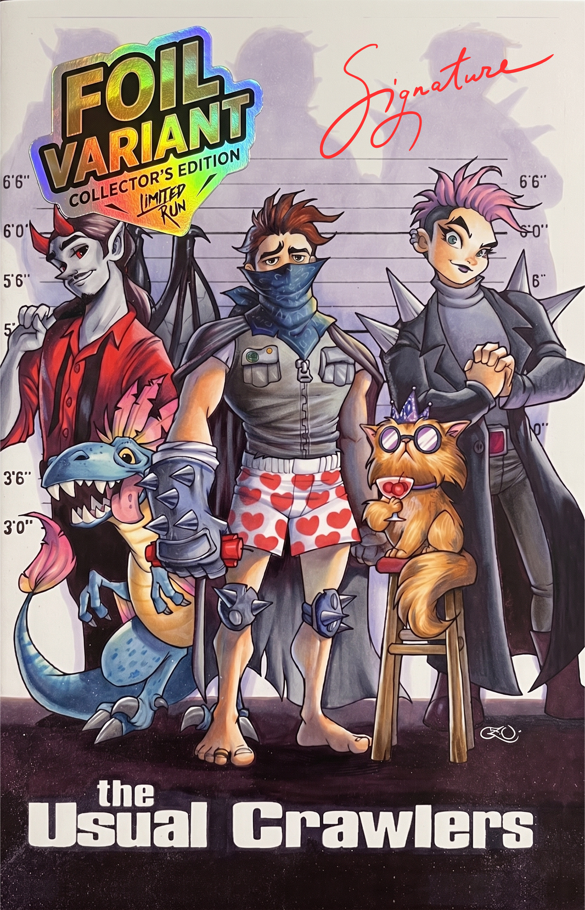 Dungeon Crawler Carl #0 Chrissie Zullo NYCC Exclusive "The Usual Crawlers" Homage Variant Covers