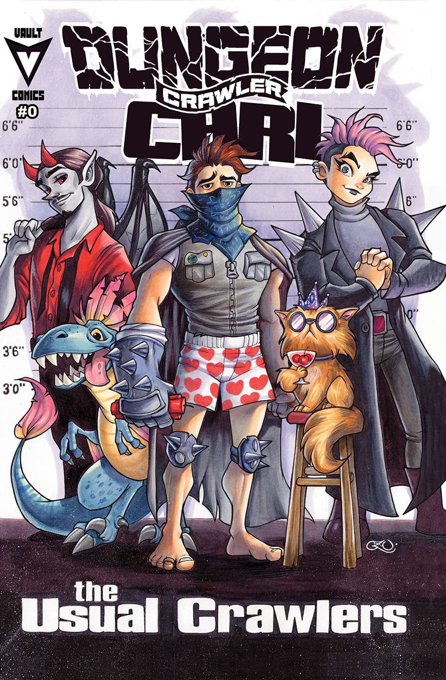 Dungeon Crawler Carl #0 Chrissie Zullo NYCC Exclusive "The Usual Crawlers" Homage Variant Covers